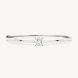 Asscher Cut Diamond Solitaire Bangle