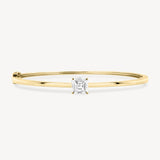 Asscher Cut Diamond Solitaire Bangle