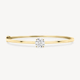 Round Cut Diamond Solitaire Bangle