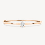 Pear Cut Diamond Solitaire Bangle