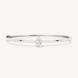 Pear Cut Diamond Solitaire Bangle
