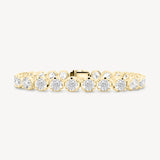 Round Cut Diamond Tennis Bracelet in Enlargement Setting