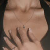 Radiant Cut Diamond Solitaire Bezel Necklace