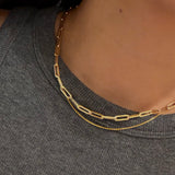Gold Paperclip Necklace