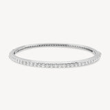 Round Cut Diamond Tennis Bangle