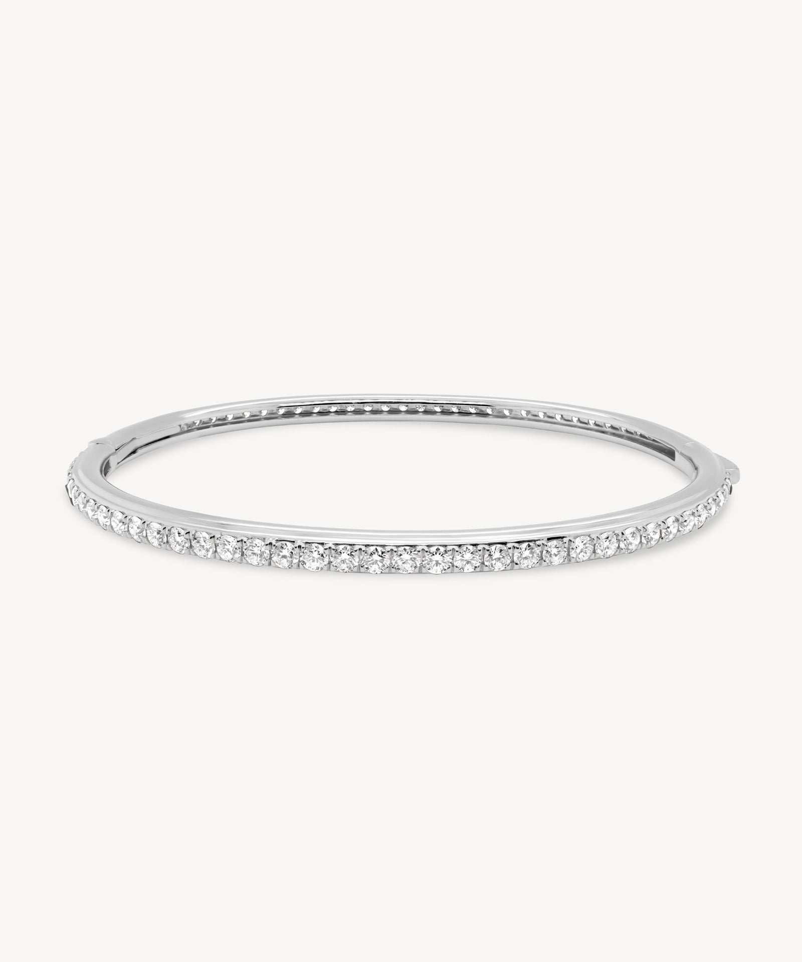 Round Cut Diamond Tennis Bangle