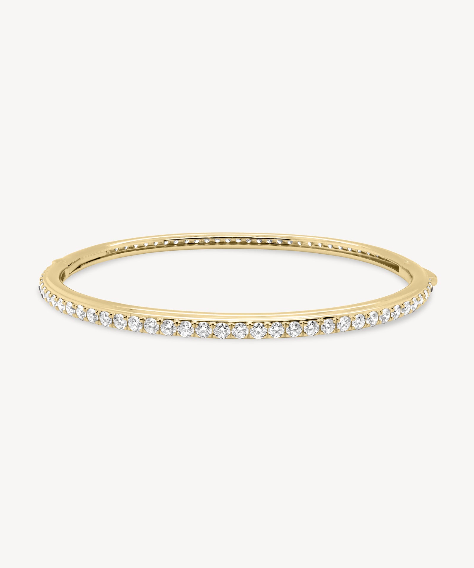 Round Cut Diamond Tennis Bangle