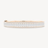 Baguette and Round Cut Diamond Eternity Bangle
