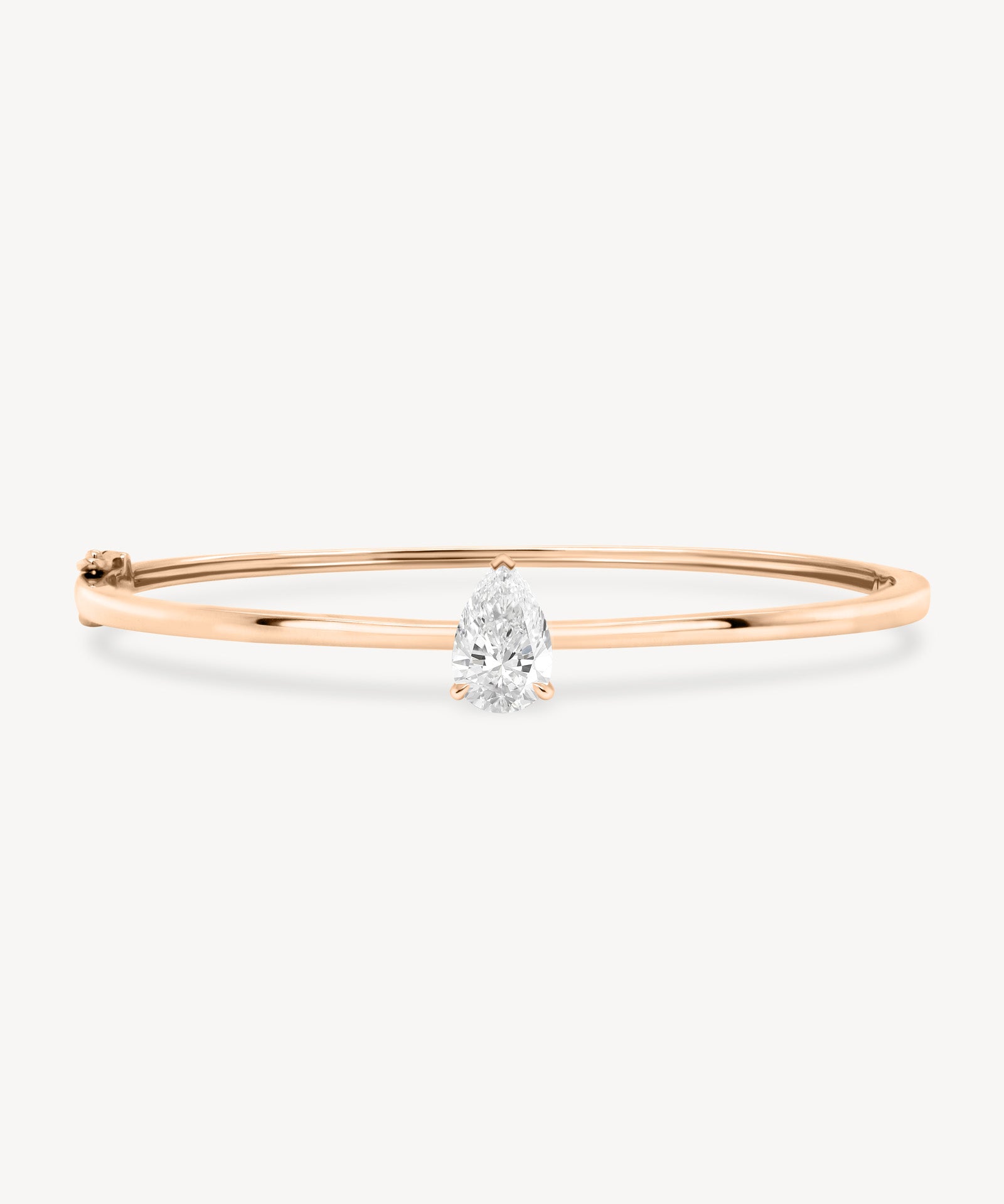 Pear Cut Diamond Solitaire Bangle