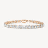 Round Cut Diamond Tennis Bracelet in Four-Prong Setting