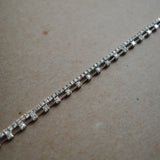 Double Row Diamond Tennis Bracelet