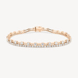 Double Row Diamond Tennis Bracelet
