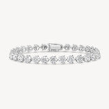 Round Cut Diamond Tennis Bracelet in Three-Prong Setting