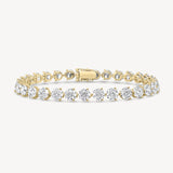 Round Cut Diamond Tennis Bracelet in Three-Prong Setting