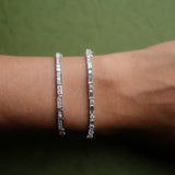 Princess Cut Diamond Bracelet in Channel Setting