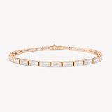 Baguette Cut Diamond Tennis Bracelet