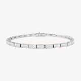 Baguette Cut Diamond Tennis Bracelet