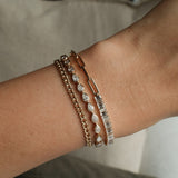 Pear Cut Diamond Bezel Tennis Bracelet