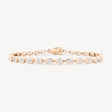 Pear Cut Diamond Bezel Tennis Bracelet