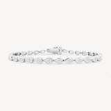 Pear Cut Diamond Bezel Tennis Bracelet