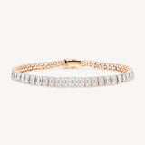 Emerald Cut Diamond Tennis Bracelet