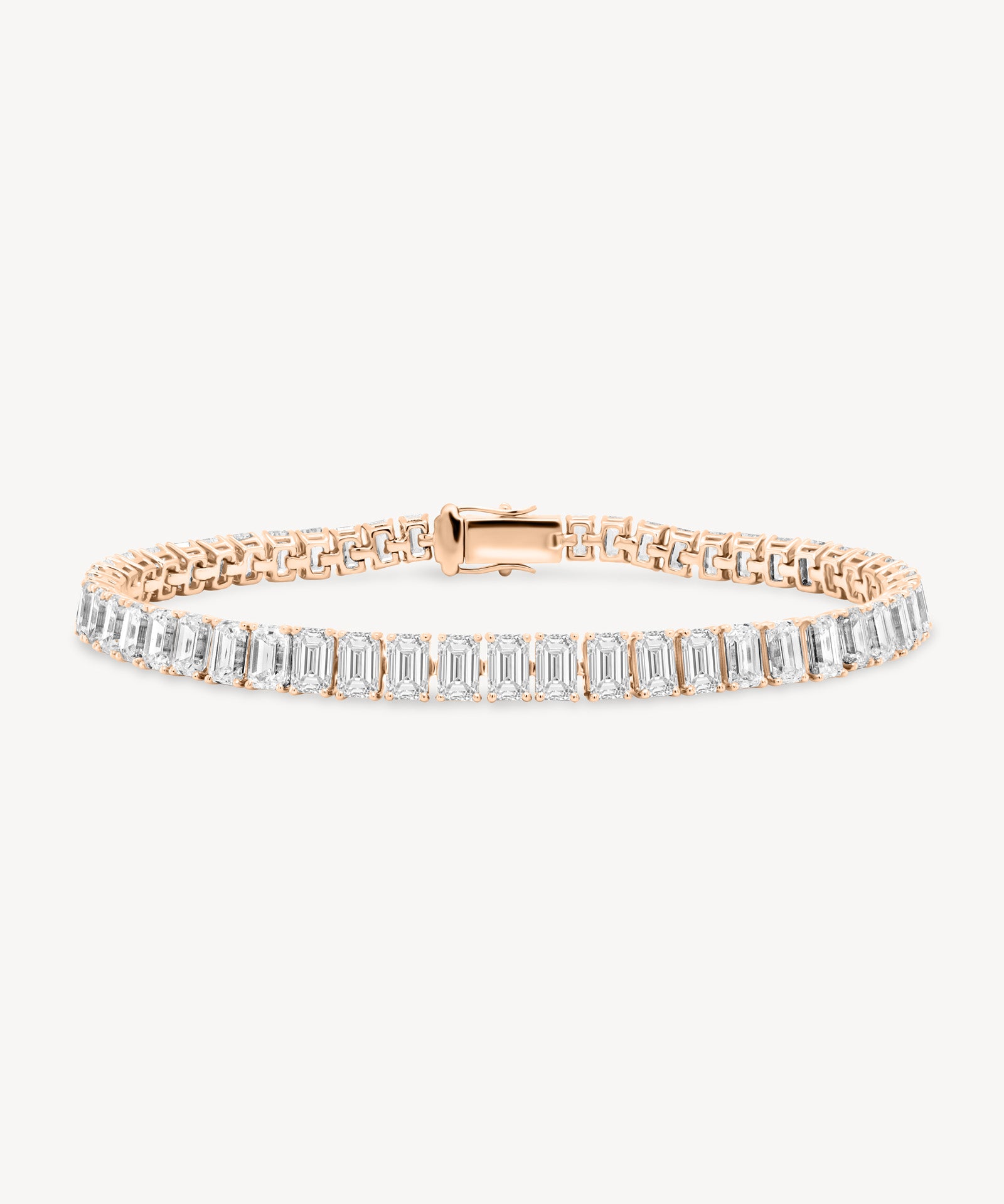Emerald Cut Diamond Tennis Bracelet