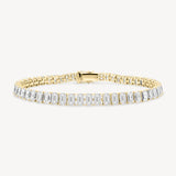 Emerald Cut Diamond Tennis Bracelet