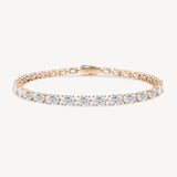 East-West Oval Cut Diamond Tennis Bracelet