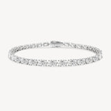 East-West Oval Cut Diamond Tennis Bracelet