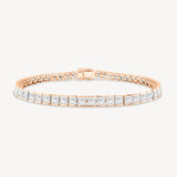 Princess Cut Diamond Tennis Bracelet in Channel Setting