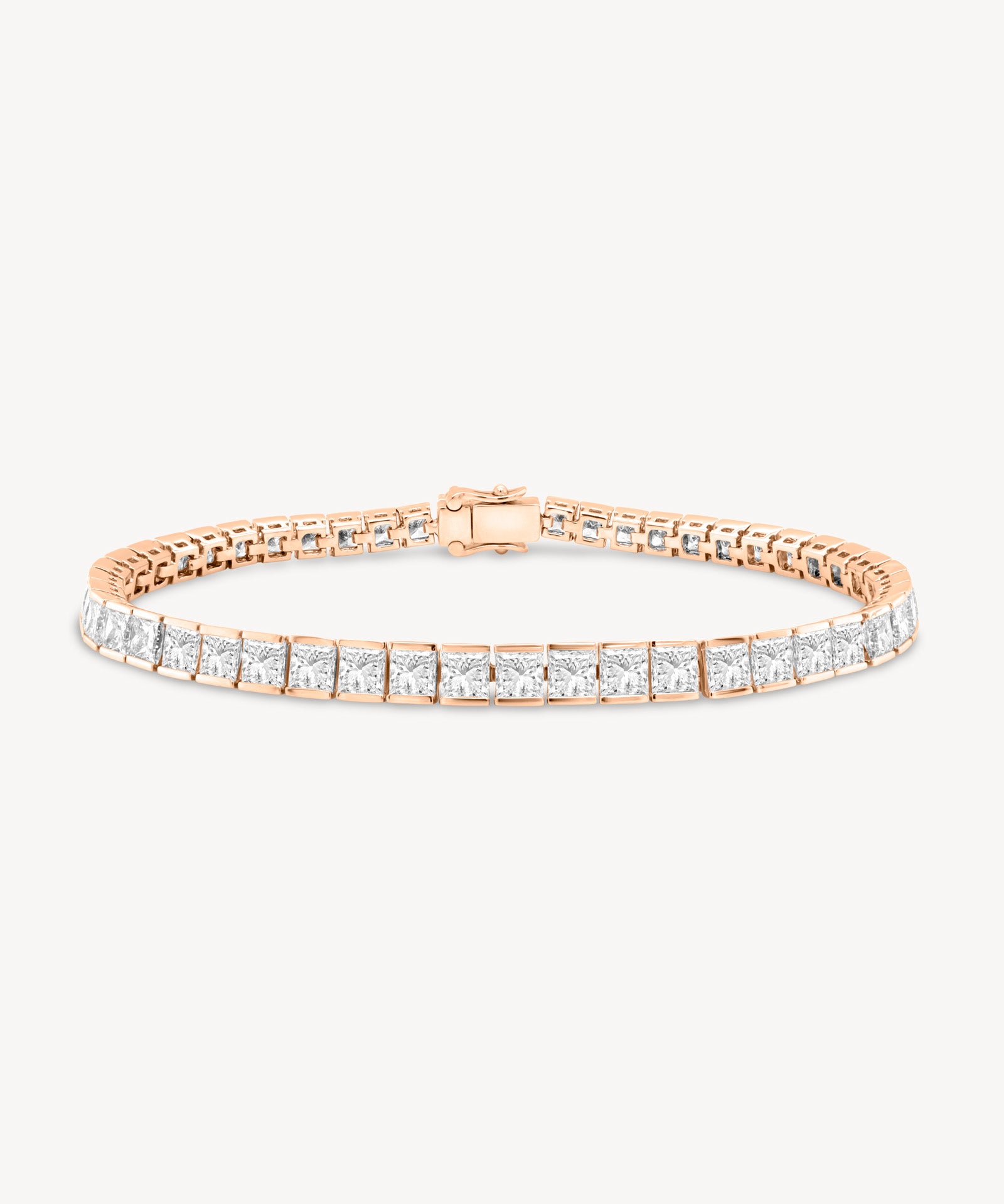 Princess Cut Diamond Tennis Bracelet in Channel Setting