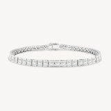 Princess Cut Diamond Tennis Bracelet in Channel Setting