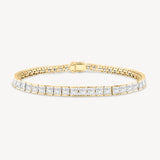 Princess Cut Diamond Tennis Bracelet in Channel Setting