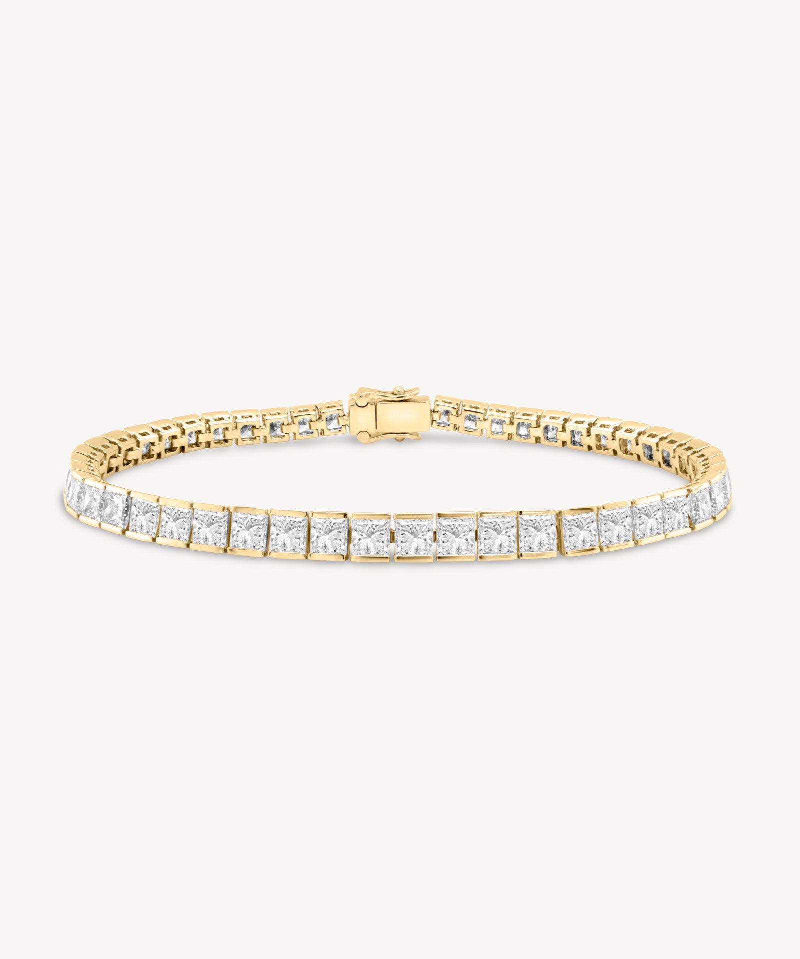 Princess Cut Diamond Tennis Bracelet in Channel Setting