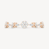 Diamond Flower Station Bracelet
