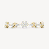 Diamond Flower Station Bracelet