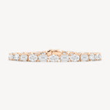 Alternating Emerald and Round Cut Diamond Bracelet