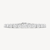 Alternating Emerald and Round Cut Diamond Bracelet