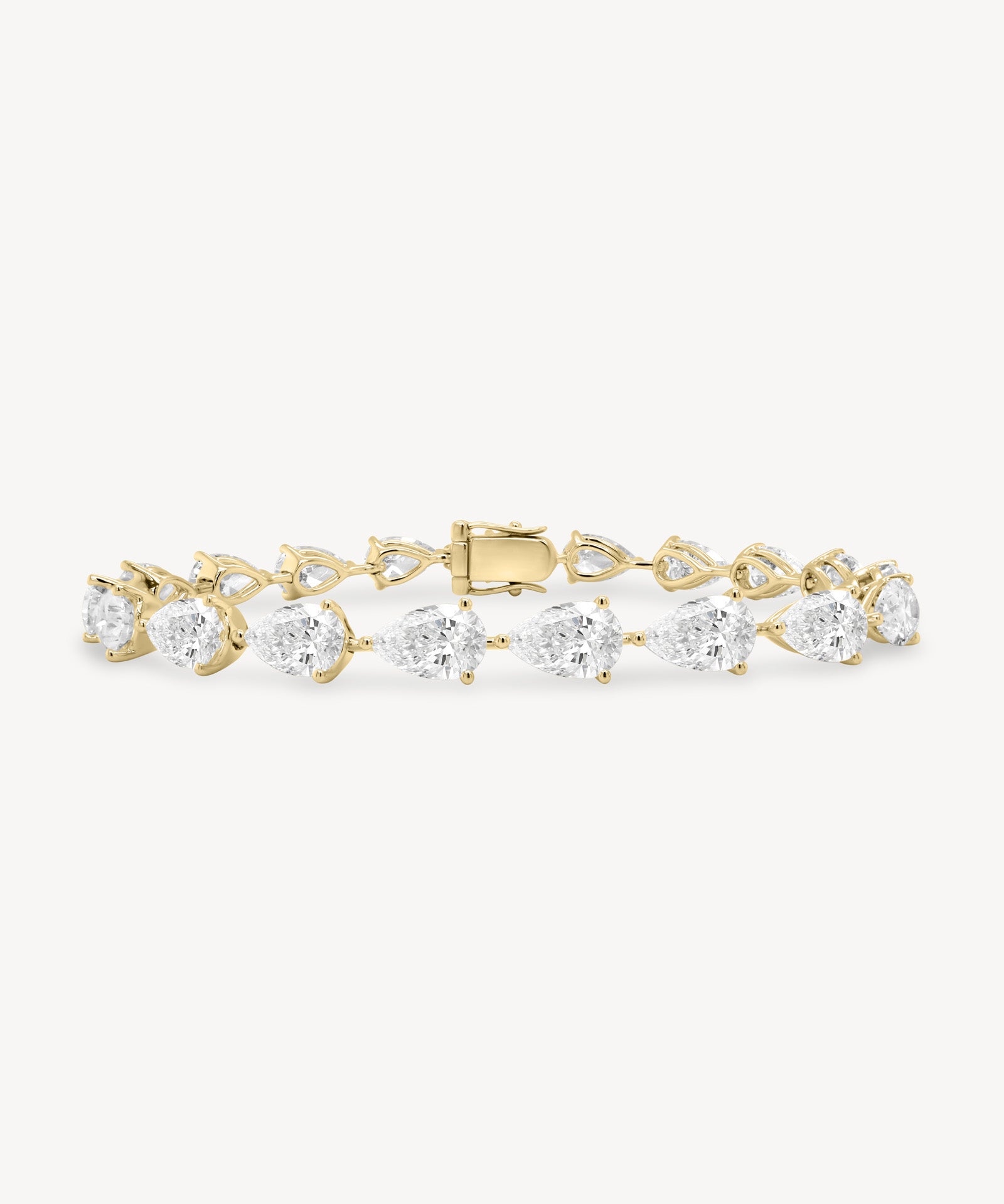 Pear Cut Diamond Tennis Bracelet