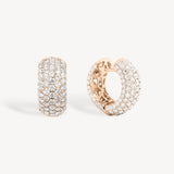 Diamond Pavé Thick Huggie Earrings