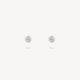 Round Cut Diamond Mini Stud Earrings