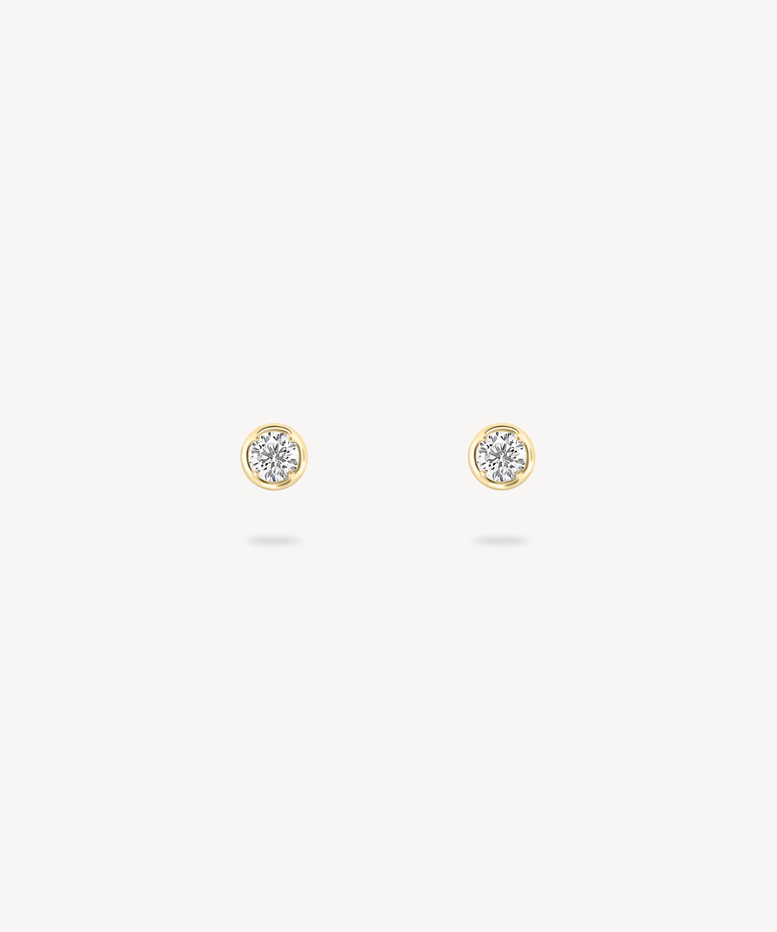 Round Cut Diamond Mini Stud Earrings