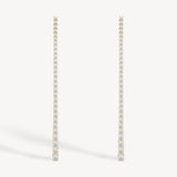 Graduated Long Drop Diamond Earrings