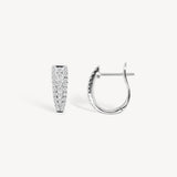 Tapered Diamond Pavé Huggie Earrings