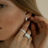 Emerald Cut Diamond Eternity Ring in Shared Setting