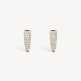 Tapered Diamond Pavé Huggie Earrings