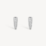 Tapered Diamond Pavé Huggie Earrings