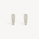 Tapered Diamond Pavé Huggie Earrings