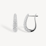 Diamond Pavé U-Hoop Earrings