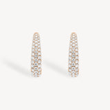 Diamond Pavé U-Hoop Earrings